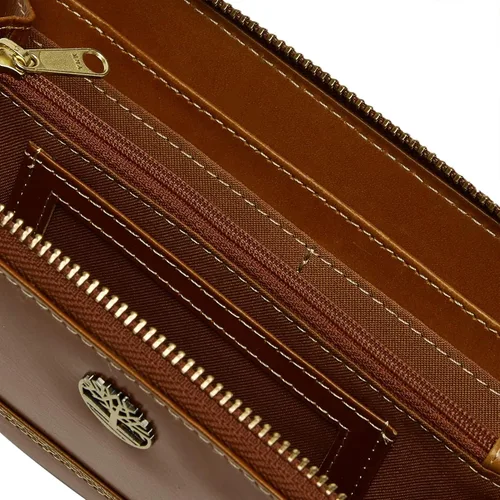 Miniatura 5 de Timberland Cartera de cuero RFID con cremallera alrededor de la cartera con correa para la muñeca