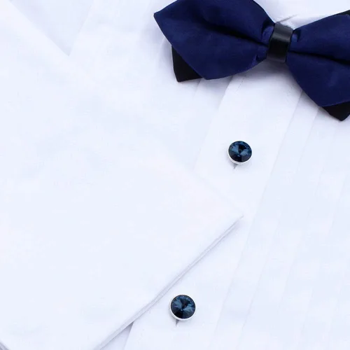 Miniatura 31 de HAWSON Gemelos para hombre con juego de tachuelas de camisa de 4/6 piezas, caja de regalo, joyería para hombre o accesorios para boda, fiesta