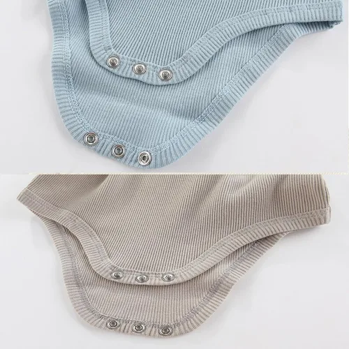 Miniatura 41 de Body de manga corta para bebé recién nacido, ropa de algodón de una pieza, 5 unidades, 0-12 meses