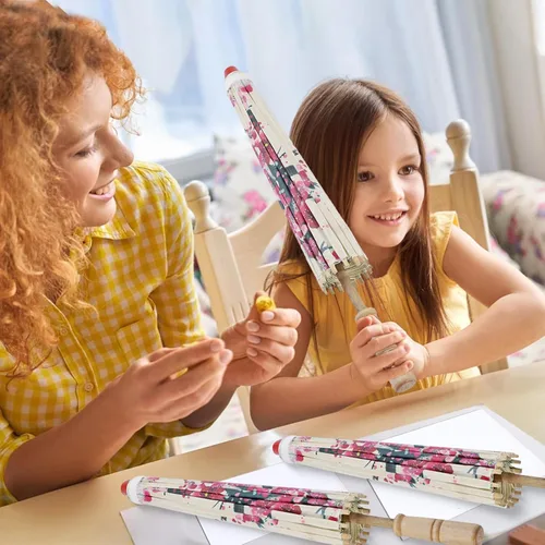 Miniatura 7 de Paraguas de papel aceitado chino japonés aceitado, hecho a mano, sombrillas, sombrillas, flores de ciruelo, paraguas para decoración de boda