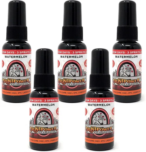 Miniatura 5 de BluntPower (incienso y mirra, 5 unidades) Ambientador concentrado – Ambientador a base de aceite premium en aerosol para el hogar y el coche – Spray