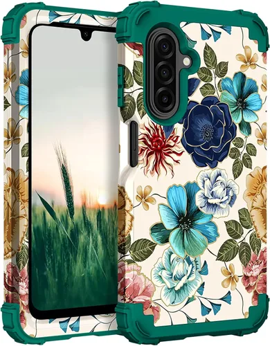 Miniatura 106 de Hocase Funda para Galaxy A37 5G, protección resistente a prueba de golpes, parachoques de goma de silicona suave+funda protectora híbrida