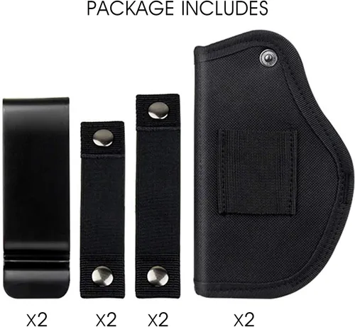 Miniatura 6 de Paquete de 2 fundas mejoradas para pistola de transporte oculto para hombres y mujeres, funda universal IWB OWB para mano derecha/izquierda