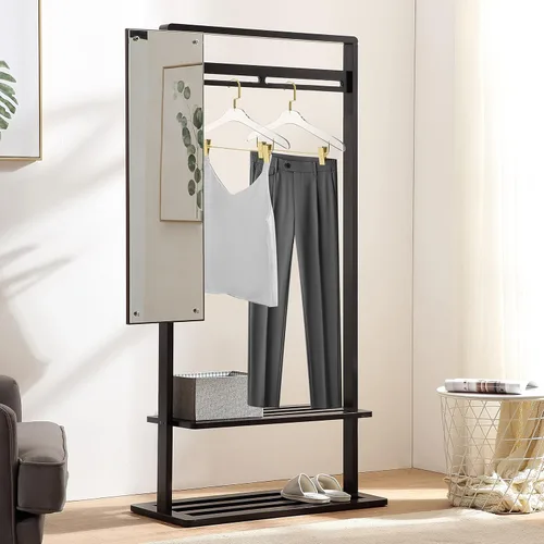 Miniatura 6 de Perchas acrílicas transparentes de calidad 40 para faldas y pantalones, elegante colgador con ganchos dorados, organizador de armario para adultos