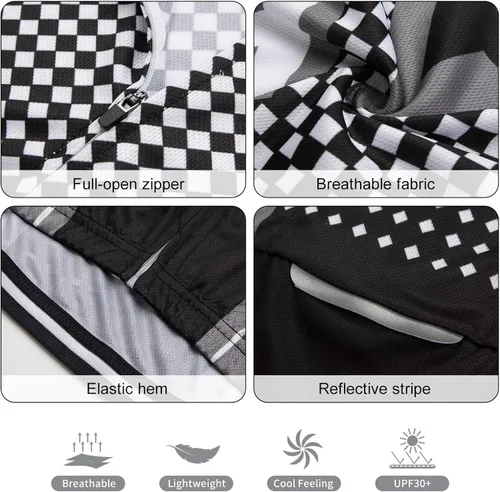 Miniatura 4 de Camisetas de ciclismo de verano para hombre, de manga corta, de secado rápido, para ciclismo de montaña, para carreras, traje de ciclismo