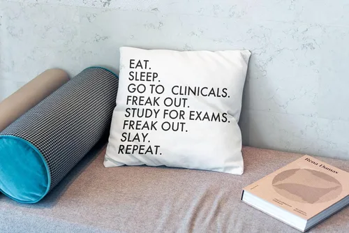 Miniatura 2 de Oflich Funda de almohada para estudiantes de enfermería, regalos para la escuela de enfermería, fundas de almohada de 18 x 18 pulgadas, funda