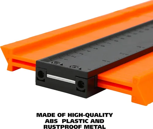 Miniatura 5 de GreatNeck - Juego de medidores de contorno, herramienta de calibre de contorno de 5 y 10 pulgadas con cerradura, hecho de plástico ABS de alta