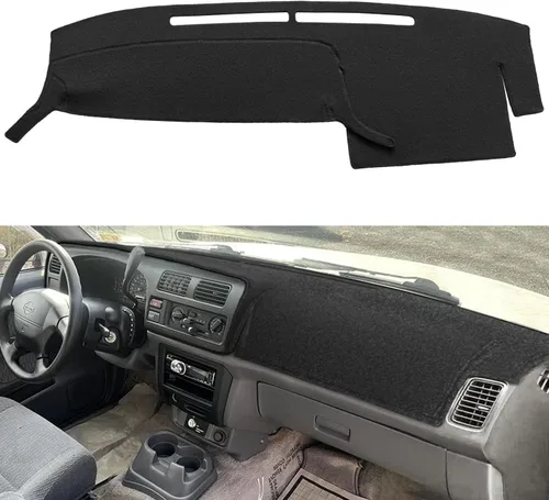 Miniatura 10 de Yiz Funda para salpicadero de ajuste personalizado para Nissan Frontier Xterra 2002 2003 2004 (Negro) J158