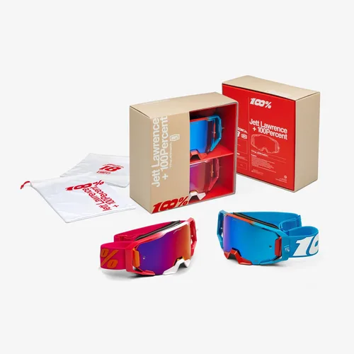 Miniatura 51 de 100% Gafas Armega - Protección ocular para bicicletas de tierra, motocross, motocicleta y deportes de bicicleta - Gafas de ciclismo de montaña