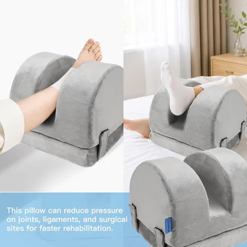 Miniatura 7 de Adjustable Height Knee Replacement Pillow for Recovery - Leg Elevation Pillow with Firm Foam for Post-Surgery Sleeping, Hip & Ankle Pain Relief &