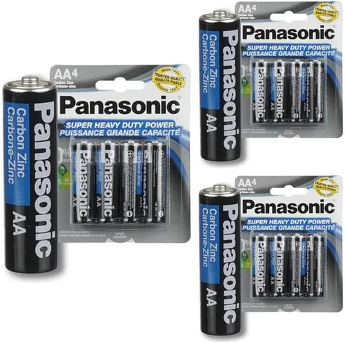 Miniatura 2 de Panasonic AA-4 - Baterías súper resistentes de zinc de carbono, 12