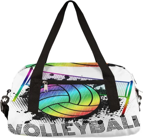 Bolsa de deporte para niños, bolsa deportiva para adolescentes, niños y niñas, pequeña, impermeable, durante la noche, fin de semana, bolsa de viaje