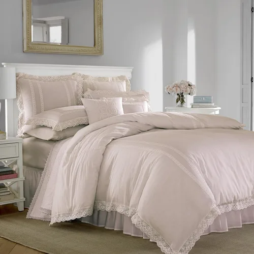 Miniatura 12 de Laura Ashley - Juego de funda de edredón tamaño individual, ropa de cama reversible de algodón con funda a juego, decoración ligera del hogar