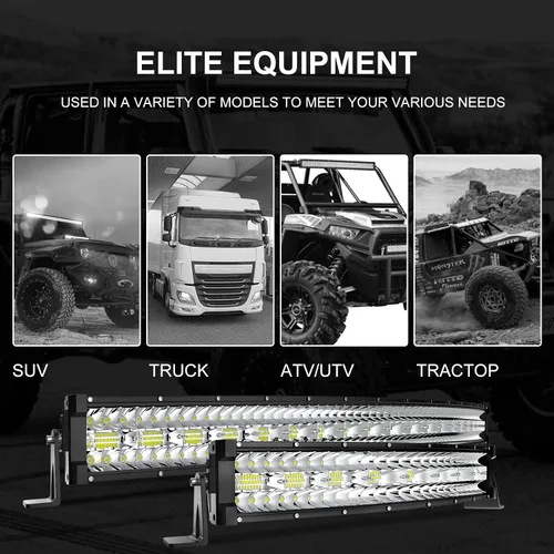Miniatura 9 de Kit de barra de luz LED, 42 pulgadas, 900 W + 22 pulgadas, 450 W, haz combinado de luces todoterreno + 4 luces antiniebla LED de 4 pulgadas 60 W