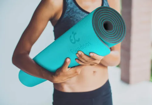 Miniatura 4 de Ewedoos Tapete de yoga antideslizante de elastómero termoplástico, tapete de ejercicio ecológico para yoga, pilates y ejercicio de piso, tapete ACE