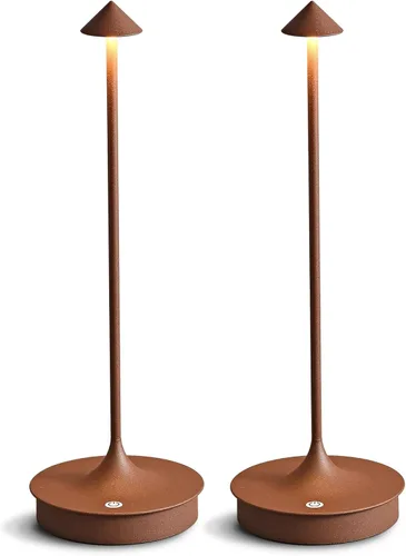 Miniatura 11 de Lámparas de mesa inalámbricas recargables, lámpara de escritorio LED de 4000 mAh, funciona con pilas, para exteriores, impermeable, portátil