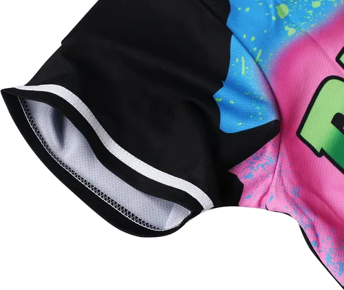 Miniatura 4 de CUTHBERT Traje de los años 90 para mujer, camiseta de béisbol Bel Air para fiesta temática, camiseta de manga corta para fiesta y club