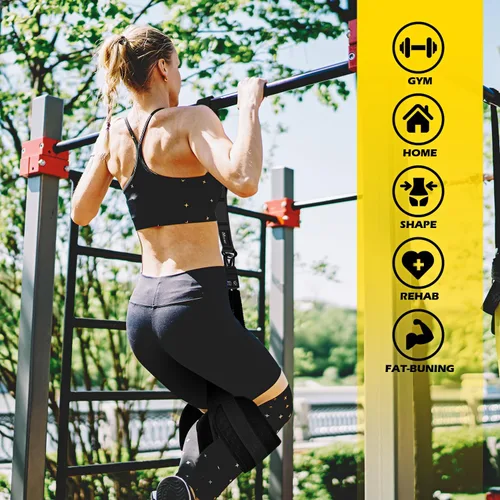 Miniatura 8 de HOXWC Bandas de Asistencia para Flexiones, Banda de Resistencia Ajustable de Alta Resistencia para Flexiones, 3 Bandas de Flexiones, Tejido Cómodo