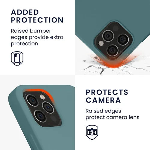 Miniatura 3 de kwmobile Funda compatible con Apple iPhone 12 / iPhone 12 Pro - Funda protectora delgada de silicona TPU - Arctic Night