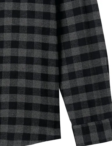 Miniatura 20 de Amazon Essentials Camisas de franela de manga larga para hombre, corte ajustado, a cuadros con botones