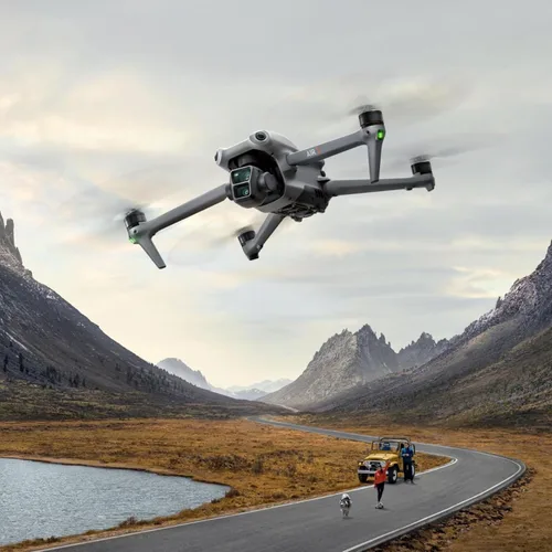 Miniatura 7 de Combo DJI Air 3 Fly More con DJI RC 2, dron con cámara 4K, cámaras principales duales, 3 baterías para tiempo de vuelo extendido, foto de 48MP