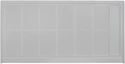 Miniatura 6 de Transolid FL6034R-39 - Base de ducha rectangular lineal de 60 pulgadas de ancho x 34 pulgadas de largo, con drenaje a la derecha, color gris