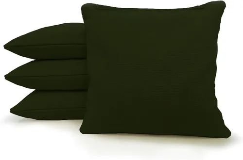 Miniatura 2 de 8 bolsas estándar de cornhole de tela de pato reglamentarias rellenas de maíz Camuflaje verde/verde cazador