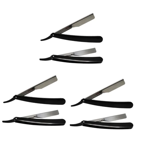 FRCOLOR 6 piezas de afeitadora portátil rasuradoras para hombres hombres afeitadora hombres afeitadora recta maquinilla de afeitar de seguridad 3