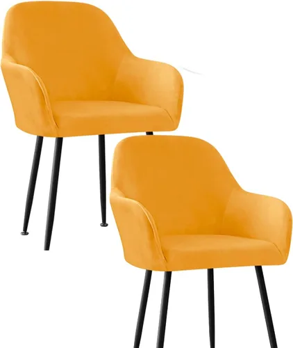 Miniatura 17 de Fundas protectoras de terciopelo elástico para sillas de comedor con brazos y respaldo curvado pequeño, juego de 6/4/2 para cocina, oficina, hogar