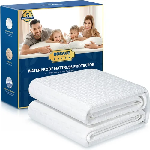 Protector de colchón premium 100% impermeable Twin XL, tela de aire 3D transpirable y refrescante, cubierta de colchón suave e hipoalergénica sin