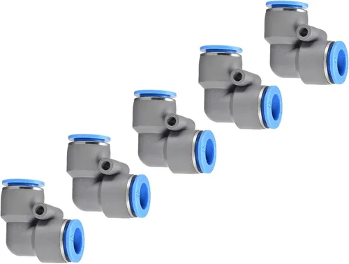 Miniatura 13 de M METERXITY Paquete de 2 codos neumáticos de aire – Empuje de 90 grados para conectar accesorios de aire de conexión rápida, aplicar a la conexión