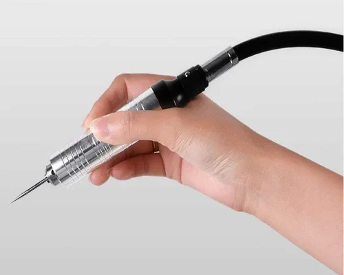 Miniatura 7 de Amoladora de eje flexible Carver Herramienta giratoria para tallar Herramientas multifunción para trabajar el metal, control de pedal de pie, 30
