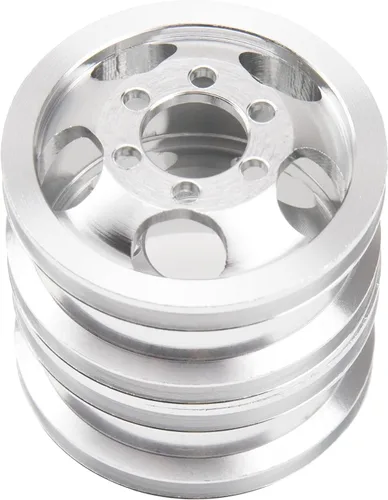 Miniatura 5 de Buje de llanta de metal a control remoto compatible con WPL B1 B14 B16 B24 B36 C14 C24 C34 B36 1/16 RC Car (plateado)