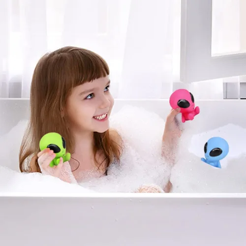 Miniatura 5 de ArtCreativity Extraterrestres galácticos de goma, juego de 10, juguetes alienígenas para niños en varios colores, ideales como recuerdos de fiesta