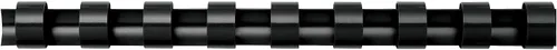 Miniatura 5 de Fellowes 52326 Peines de plástico para encuadernación, parte trasera redonda, 1/2 pulgada, 90 hojas, negro, paquete de 100