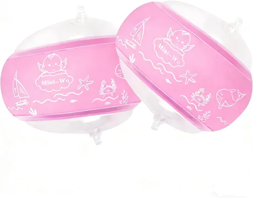 Flotadores inflables de brazo para niños, bandas de brazo de natación rosa y azul para piscina, flotadores de brazo para piscina, alas de agua para