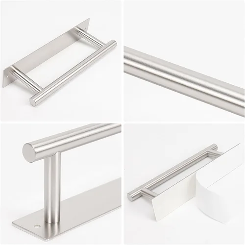 Miniatura 7 de NearMoon Soporte de toalla de mano autoadhesivo/Anillo de toalla, Barra de toalla de mano de acero inoxidable resistente al óxido, se pega
