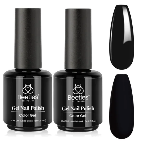 Miniatura 178 de Beetles - Esmalte de uñas de gel verde luminoso que brilla en la oscuridad, esmalte de uñas de gel que se absorbe con lámpara LED UV, arte de uñas