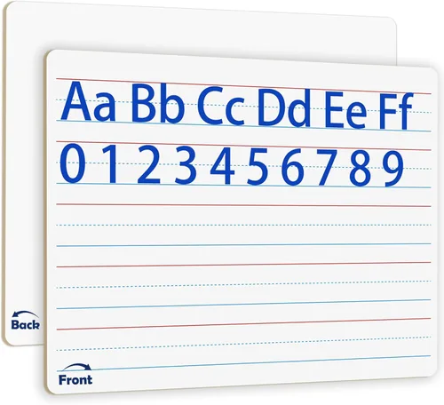 Miniatura 9 de 2 pizarras blancas pequeñas de borrado en seco para el aula, pizarras blancas personales de 9 x 12 pulgadas para estudiantes, profesores, laptops, 2