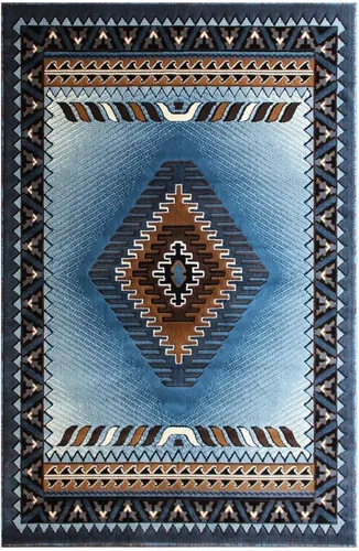 Miniatura 51 de Kingdom South West - Alfombra ovalada de nativos americanos, diseño bereber beige, D143 (3 pies x 4 pies 7 pulgadas, ovalada)