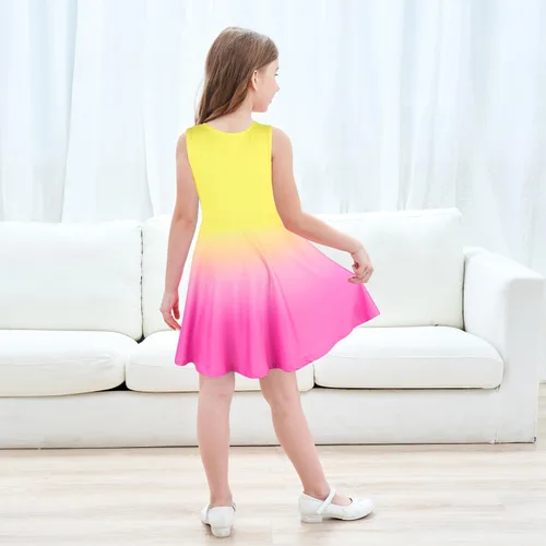 Miniatura 3 de Jeskids - Vestido de unicornio sin mangas para niñas.