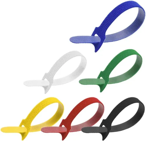 Miniatura 8 de Bridas de sujeción multicolor reutilizables de 4 pulgadas (paquete de 60 unidades)