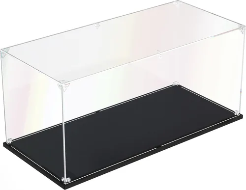 Miniatura 16 de Vitrina de acrílico transparente, vitrina autoensamblable para coleccionables, figuras de acción, muñecas, caja de vidrio alternativa para regalos