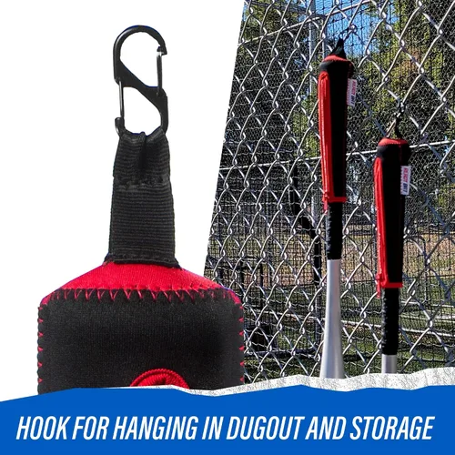 Miniatura 9 de Funda para mango, funda para bate de béisbol que protege el agarre del vehículo y del bate, guantes de bateo y compañero de casco con gancho