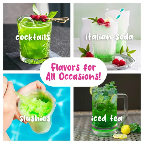 Miniatura 6 de Jarabe de Limón-Lima de Hawaiian Shaved Ice - Sin frutos secos, soja ni lácteos - Hielo para cono de nieve esponjoso y crujiente - Estable