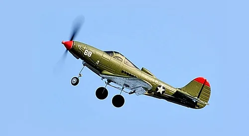 Miniatura 8 de Avión de control remoto RTF 4 canales RC Plane 402MM Wingspan Micro Scaled Warbird con una tecla acrobática aeronave de una tecla giro en U y P39