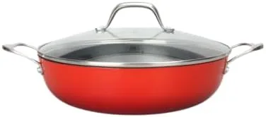 Miniatura 3 de LAGUIOLE, Juego de cocina de acero inoxidable de 7 piezas con revestimiento de cerámica antiadherente, mango extraíble, seguro para inducción, Oro