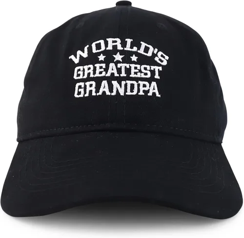 Miniatura 2 de World 's Greatest el abuelo bordado gorra de béisbol algodón suave de perfil bajo
