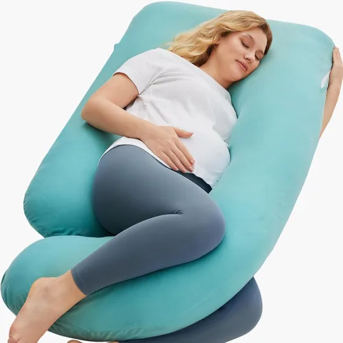 Miniatura 15 de Momcozy Pregnancy Pillows for Sleeping, U Shaped Full Body Maternity Pillow with Removable Cover - Support for Back, Legs, Belly, HIPS for Pregnant