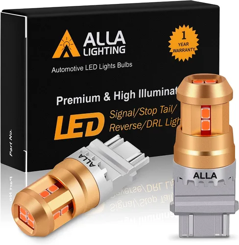 Miniatura 12 de Alla Lighting Bombillas de Luces LED en Miniatura T10/T15 912 921 194 168, 6000K Xenón Blanco 12V Súper Brillante Reversa de Retroceso, Licencia